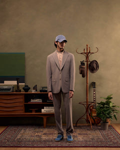 Benjamin Barker Nouchi Cinder Suit with Blush Organic Tennis Polo