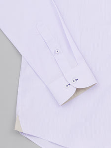 Toshihiro Lilac Easy Care Pinstripe